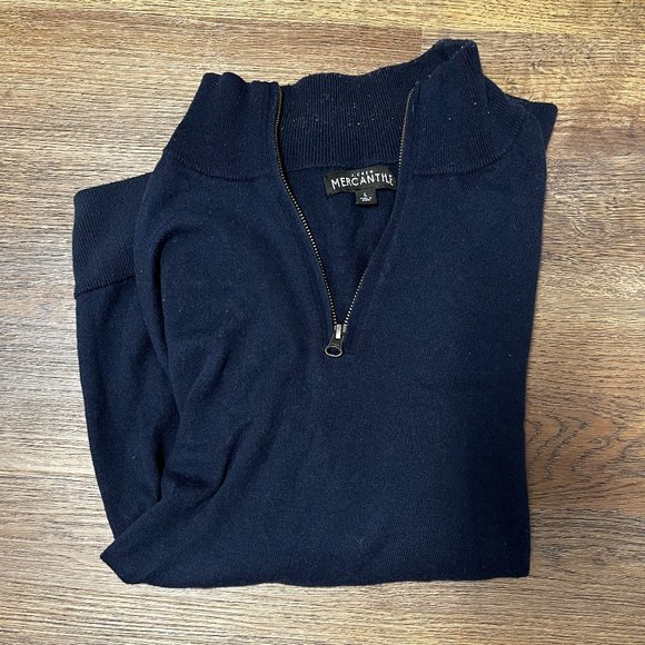 Comfy J. Crew Merino Wool sweater - pullover quarter zip sweatshirt - Used (L) - Picture 2 of 3